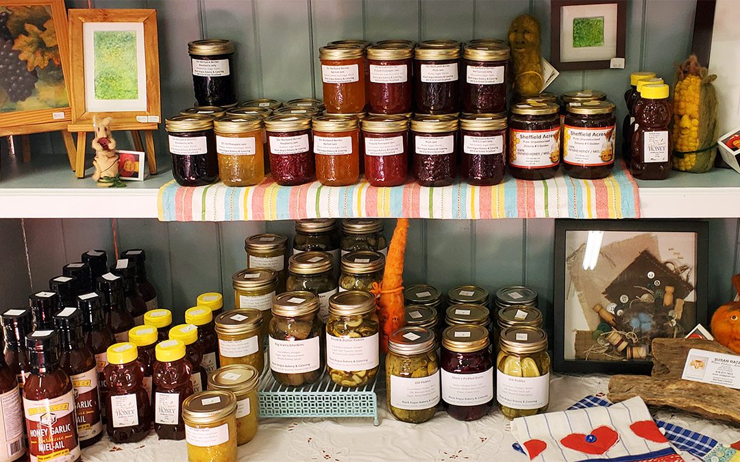 Locally made jams and preserves